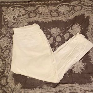 GAP white linen pants